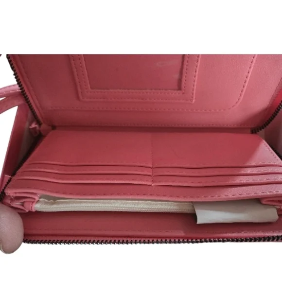 Betsey Johnson Pink Quilted Wallet & Wristlet -NWT - Picture 4 of 6
